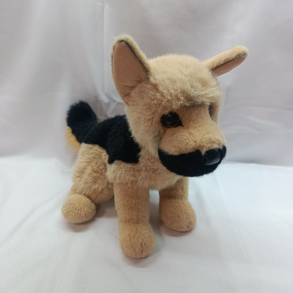 Douglas‎ Cuddle Toy German Shepherd Plush Stuffed Animal Black Tan Dog 9in